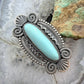 Michael Calladitto Native American Sterling Silver Turquoise Ring Size 7 For Women