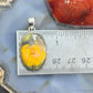 Sterling Silver Southwestern Style Oval Yellow Jasper Pendant For Women #5