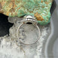 Sterling Silver Southwestern Style Teardrop Dendrite Agate Ring Size 7 For Women