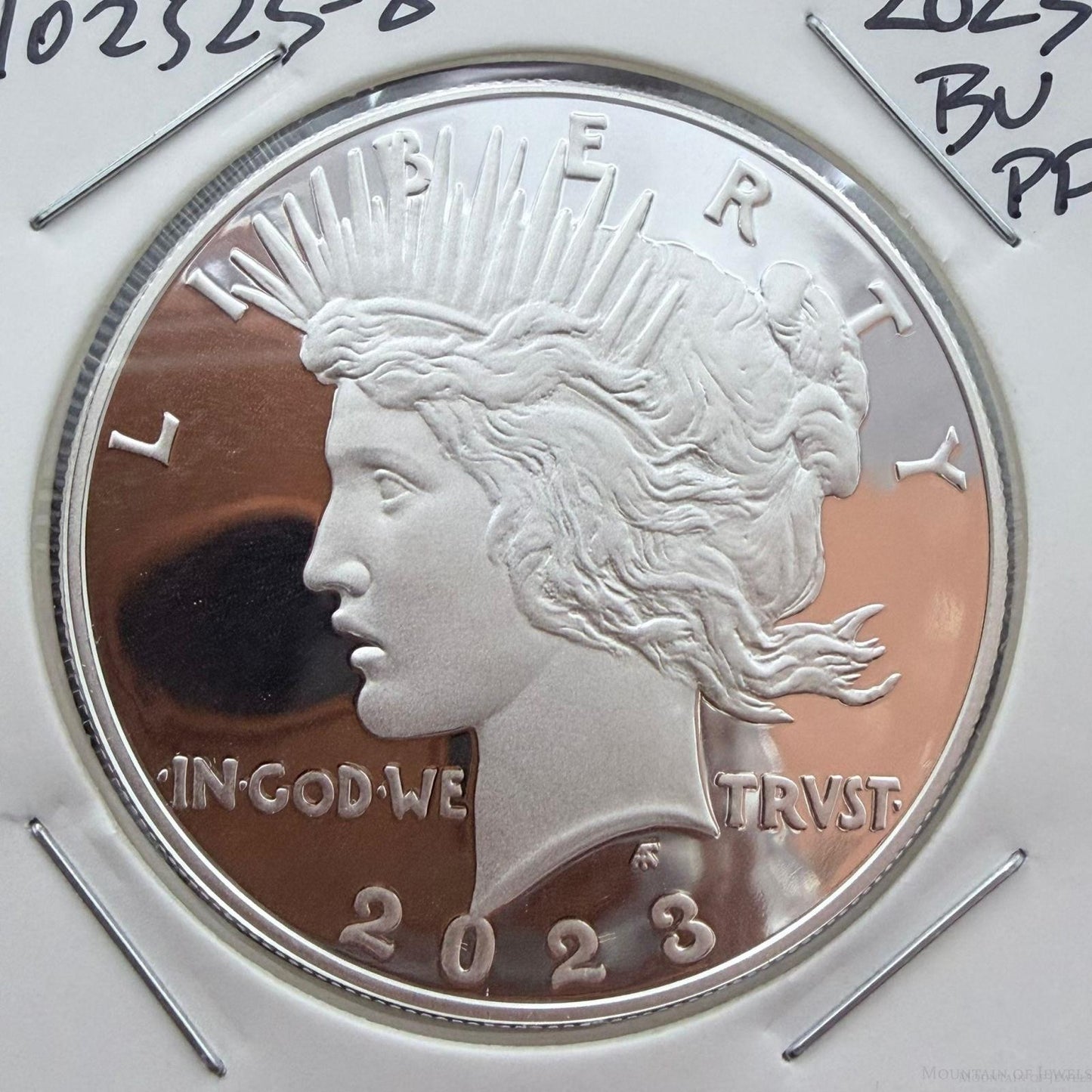 US 2023 One Troy Ounce .999 Fine Silver Liberty Head Design Proof #102525-8HXPE