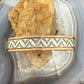 Wylie Secatero Navajo Sterling Silver & Copper Stamped Bracelet For Men #6