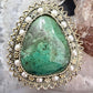 Sterling Silver Eilat Stone with Pearls Beads Fashion Brooch/Pendant For Women