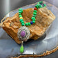 Carolyn Pollack Sterling Silver Multi Stone 21" Necklace w/Pendant For Women