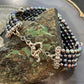 Carolyn Pollack Vintage Sterling Silver Amethyst & Pearls Toggle Bracelet For Women