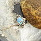 Sterling Silver Southwestern Style Golden Hill Turquoise Adjustable Ring For Women