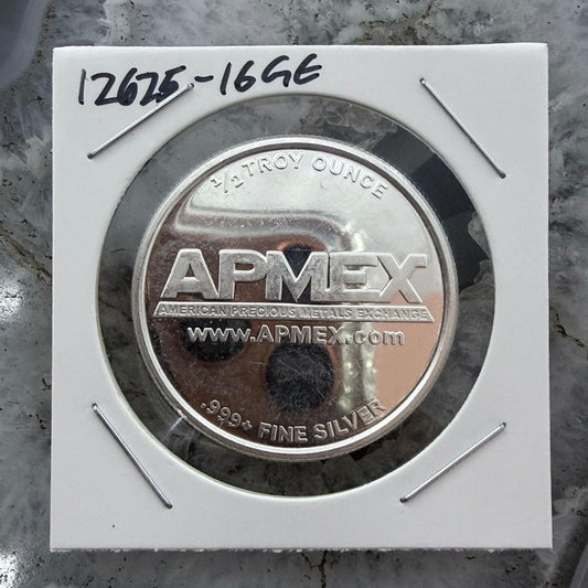 One Half Troy Ounce .999 Pure Silver by Apmex #12625-16GE