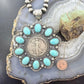 Genuine 1945 90% Silver Walking Liberty Half Dollar Coin w/Turquoise Unisex Pendant