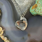 Carolyn Pollack Sterling Silver Swirl Decorated Heart Pendant with 16" Necklace