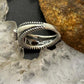 Carolyn Pollack Sterling Silver Faceted Citrine & Tourmaline Ring Size 5.25 For Women