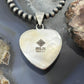 Sterling Silver Southwestern Style Phosphorite Decorated Heart Pendant For Women