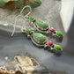 Sterling Silver Southwestern Style Multistone Dangle Earrings For Women #3
