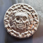 50 Grams of .999 Fine Silver Decorated Skull Round #PX.EO