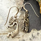 Vintage Native American Sterling Silver Kokopelli Dangle Earrings For Women