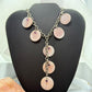 Carolyn Pollack Sterling Silver 7 MOP Disc, Amethyst Twisted Link Chain 20" Necklace For Women