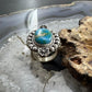 Sterling Silver Southwestern Style Sonora Gold Turquoise Decorated Adjustable Ring For Women #3