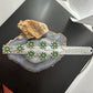Sterling Silver Southwestern Style Mohave Turquoise 8 Cluster 19" Necklace For Women