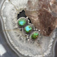 Sterling Silver Southwestern Style 3 Sonora Gold Turquoise Adjustable Ring For Women