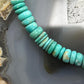 Sterling Silver Southwestern Style Blue Turquoise Beads & Sterling Beads 18"-20" Necklace