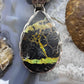 Native American Sterling Silver Teardrop Black Jack Decorated Pendant For Women