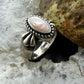 Carolyn Pollack Sterling Silver Oval Mother of Pearl Ring Size 6 For Women