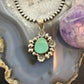 Sterling Silver Southwestern Style Turquoise w/Flower Decorated Pendant For Women #1