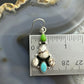 Sterling Silver Southwestern Style Multistone Dangle Earrings For Women