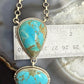 Sterling Silver Southwestern Style Kingman Turquoise Lariat Necklace For Women #1