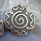 Ann Farella Santa Fe Sterling Silver Circle of Life Cross Dangle Earrings For Women