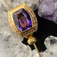 14K Yellow Gold 1963 Immaculate Collage Amethyst Pin Collectible Item
