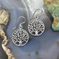 Sterling Silver Tree of Life Dangle Earrings For Women