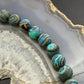 Sterling Silver 8mm Round Mexican Calcite 16" Necklace For Women
