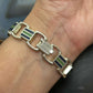 Carolyn Pollack Sterling Silver 9 Inlay Lapis & Green Turquoise Link Bracelet For Women