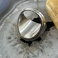 Native American Sterling Silver Oval Turquoise Shield Ring Size 10.75 For Men