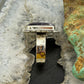 Sterling Silver Southwestern Style Star Amethyst Bar Ring Size 9 For Women