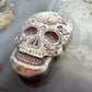 2 Troy Ounces of .999 Fine Silver Decorated Skull #PX.EO