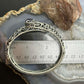 Carolyn Pollack Sterling Silver Faceted Amethyst Overlapping Decorated Hinged Bracelet