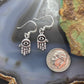 Sterling Silver Hamsa with Evil Eye Fashion Dangle Earrings For Women