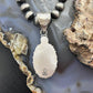 Sterling Silver Southwestern Style Oval Sonora Gold Turquoise Pendant For Women