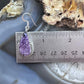 Sterling Silver Southwestern Style Teardrop Charoite Decorated Dangle Earrings For Women