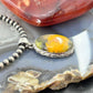 Sterling Silver Southwestern Style Oval Yellow Jasper Pendant For Women #5