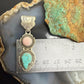 Sterling Silver Southwestern Style Pink Conch & Turquoise Pendant For Women #2