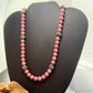 Carolyn Pollack Sterling Silver Round Rhodonite Beads 17"-20" Necklace For Women