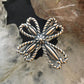 Carolyn Pollack Southwestern Style Sterling Silver Rope Cross Ring For Women