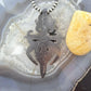 Floyd Parkhurst Native American Sterling Silver Coral Tufa Cast Unisex Pendant