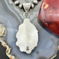 Sterling Silver Southwestern Style Oval Emerald Decorated Pendant For Women
