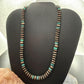 Southwestern Style Copper 8mm Navajo Pearl Saucer & Turquoise 18"-20" Necklace