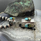 Cliffton Aguilar Santo Domingo Sterling Silver Multistone Decorated Rectangular Pendant