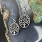 Sterling Silver Tree of Life Dangle Earrings For Women