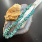 Vintage Native American Silver Rough Graduated kingman Turquoise 18" Necklace For Women