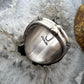 Native American Sterling Silver Oval Lander Turquoise Shield Ring Size 9.5 For Men